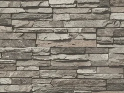 AS-Creation Steine^A.S. Creation Vliestapete Dekora Natur 6 Stein Grau FSC®