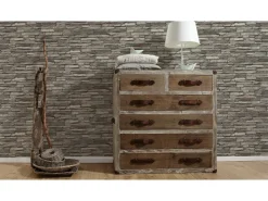 AS-Creation Steine^A.S. Creation Vliestapete Dekora Natur 6 Stein Grau FSC®