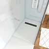 Abläufe^Aurlane befliesbares Showerboard 80 x 120 Ablaufkanal Silber