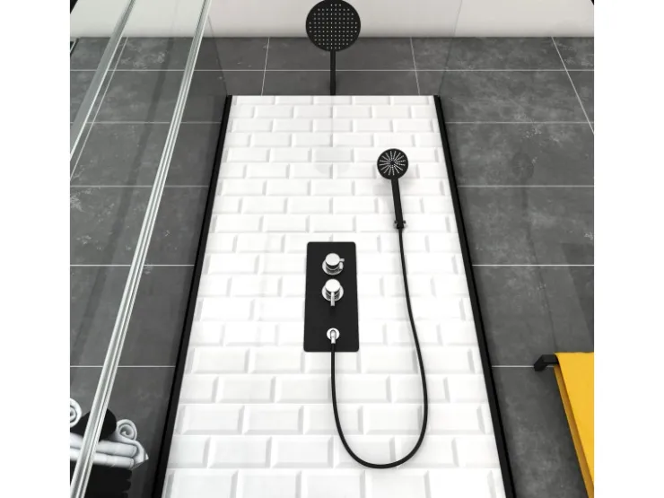 Abläufe^Aurlane Komplettdusche Metro 80 80 cm x 80 cm x 230 cm