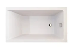 Abläufe^Bad Land Badewanne Rechteck CAPRI 100x70 Mit AcrylSchürze Ablauf Füße