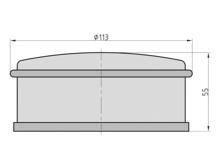 Basi Türstopper^- Boden-Türstopper - BTS 20 - Edelstahl - 7704-0026