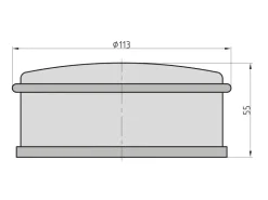 Basi Türstopper^- Boden-Türstopper - SET - 4x BTS 20 - Edelstahl - 4X7704-0026