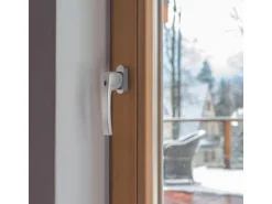 Basi Terrassentüren^- Fenstergriff - FG 503 - Abschließbar - 4er Set - inkl. 1 Schlüssel je Fenstergriff - Gleichschließend - - 4X7553-0000 Silber