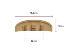 Fenster-Zubehör^Bauheld Fenster Wasserschlitzkappen 25 bis 30 mm 30 Stück Ral 8003 Lehmbraun