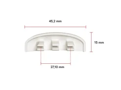 Fenster-Zubehör^Bauheld Fenster Wasserschlitzkappen 30 bis 35 mm 30 Stück Ral 9003 Signalweiß