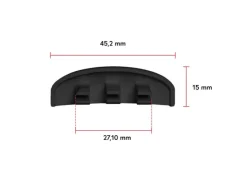 Fenster-Zubehör^Bauheld Fenster Wasserschlitzkappen 30 bis 35 mm 30 Stück Ral 9005 Tiefschwarz