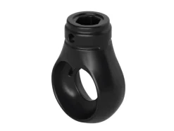 Fenster-Zubehör^Bauheld Markisenöse Rund 10 mm Ral 9005 für Kugelhaken Tiefschwarz