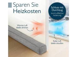 Beautissu Türdichtungen|Fensterdichtungen^Levante MM Zugluftstopper 6,5x90cm Grau