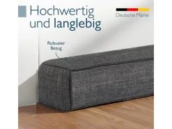 Beautissu Türdichtungen|Fensterdichtungen^Levante OM Zugluftstopper 6,5x80cm Dunkelgrau Dunkel-Anthrazit
