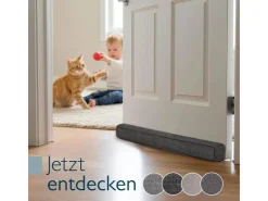 Beautissu Fensterdichtungen|Türdichtungen^Levante OM Zugluftstopper 6,5x130cm Dunkelgrau 2tlg Dunkel-Anthrazit