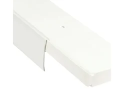 Bestlivings Terrassentüren^390 cm Vorhangschiene mit Blende 2 Lauf Weiß / 1 x 120 cm & 3 x 90 cm