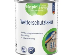 Holzfenster*Biopin Wetterschutzlasur 750 ml Transparent