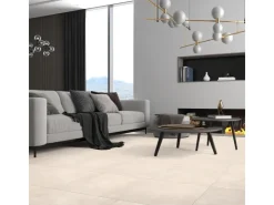 Bodenfliesen^Bodenfliese Denver Feinsteinzeug Glasiert Matt Rektifiziert 60 cm x 120 cm Weiß
