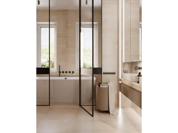 Wandfliesen|Bodenfliesen^Bodenfliese Feinsteinzeug Glasiert Poliert 60 cm x 30 cm Beige