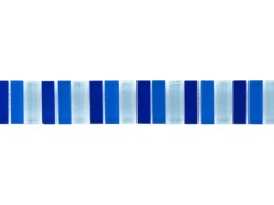 Wandfliesen|Mosaikfliesen^Bordüre Glasmosaik Blau-Mix 5 cm x 30,6 cm
