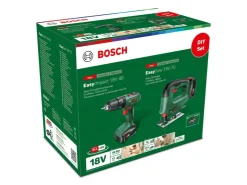 Bosch Regalbau|Möbelbauplatten^18V Akku-Schlagbohrschrauber EasyImpact 18V-40 + Stichsäge EasySaw 18V-70