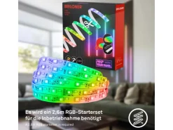 Akustikpaneele|Zubehör Für Paneele*Briloner LED Band Pimp your Panel Ergänzungs-Set RGB+W Dimmbar 2,6 m Weiß