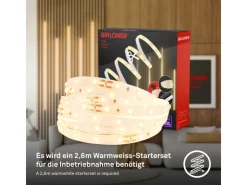 Akustikpaneele|Zubehör Für Paneele*Briloner LED Band Pimp your Panel Starter-Set Warmweiße Lichtfarbe 2,6 m