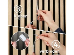 Akustikpaneele|Zubehör Für Paneele*Briloner LED Band Pimp your Panel Starter-Set Warmweiße Lichtfarbe 2,6 m