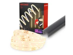 Akustikpaneele|Zubehör Für Paneele*Briloner LED Band Pimp your Panel Ergänzungs-Set Warmweiße Lichtfarbe 2,6 m Weiß