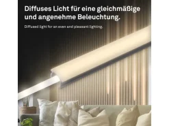 Akustikpaneele|Zubehör Für Paneele*Briloner LED Band Pimp your Panel Ergänzungs-Set Warmweiße Lichtfarbe 2,6 m Weiß