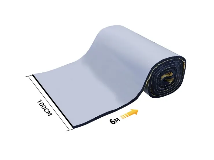 Dämmstoffe*CCLIFE Dämmmatte Alubeschichtung Selbstklebend ECM-geprüft 19 mm Dicke 6 m Länge