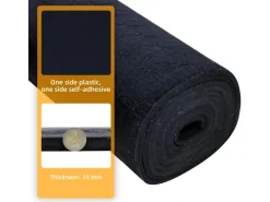 Dämmstoffe*CCLIFE Dämmmatte Selbstklebend Auto13mm Schallschutzmatte Feuchtigkeitsfest, Feuerfest Dämmung Isolierung Schallschutz,1x8m