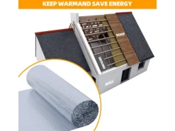 CCLIFE Dämmstoffe^Isolante Termico Riflettente 1x10m 3-4mm Isolante Termoriflettente Termosifoni Bolla Lamina Isolante Pannelli isolanti Termici 10㎡