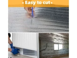Dämmstoffe*CCLIFE Isolante Termico Riflettente Ritardante di Fiamm 0.5x20m 3-4mm Isolante Termoriflettente Termosifoni Bolla Lamina 10㎡