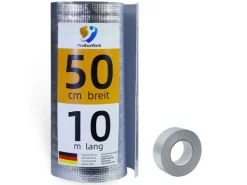 CCLIFE Dämmstoffe^Isolierfolie Thermofolie Aluminisierte Dämmfolie Alu Luftpolsterfolie Heizkörper Reflexionsfolie für Dächer Fenster Rohre Böden