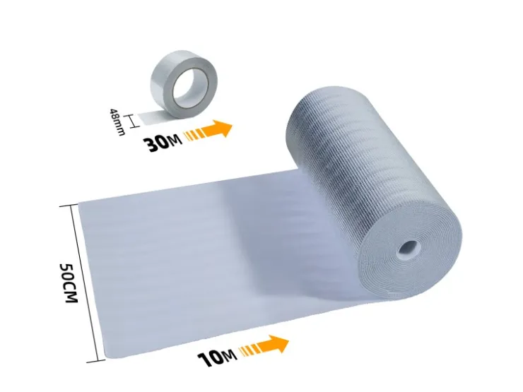 CCLIFE Dämmstoffe^Isolierfolie Thermofolie Aluminisierte Dämmfolie Alu Luftpolsterfolie Heizkörper Reflexionsfolie für Dächer Fenster Rohre Böden