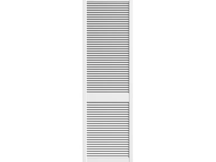 Classen Lamellentüren^Lamellentür Weiß 201,3 cm x 59,4 cm x 2,1 cm