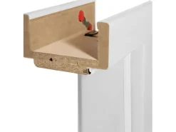 Classen Türzargen^Türzarge Dekor ähnl. RAL 9003 86 cm x 198,5 cm x 14 cm Anschlag L Weiß