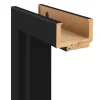 Classen Türdichtungen^Türzarge Tiefschwarz Lackiert 9,5-11,5 x 86 x 198,5 cm Anschlag Links