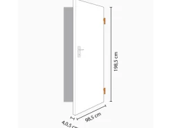 Zimmertüren*Classen Zimmertür Dekor 98,5 cm x 198,5 cm Anschlag R Weiß