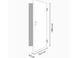 Classen Zimmertüren^Zimmertür Weiß lackiert (ähnl. Weiß RAL-Farben) 73,5 cm x 198,5 cm Re