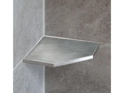 Abläufe*Dalsys Duschablage Befliesbar 200mm x 200mm Edelstahl Silber