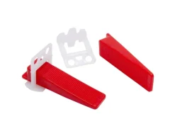 Wandfliesen*Dalsys Fliesen Nivelliersystem Set 2mm 1000x Zuglaschen 300x Keile Transparent