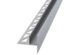 Dalsys Fliesenzubehör^Gefällekeil Zur Glasaufnahme 120cm x 19mm Rechts Edelstahl Silber