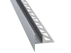 Dalsys Fliesenzubehör|Abläufe^Gefällekeil Zur Glasaufnahme 120cm x 19mm Links Edelstahl Silber