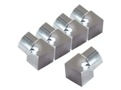 Dalsys Fliesenzubehör^Inneneck Fliesenschiene Viertelkreis 5x 10mm Edelstahl Poliert Silber-Glanz