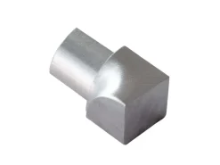 Dalsys Fliesenzubehör^Inneneck Fliesenschiene Viertelkreis 8mm Edelstahl Gebürstet Silber Gebürstet