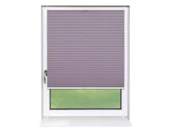 Deco-Raum Terrassentüren^Plissee Basic ohne Bohren 105x150cm Blickdicht Klemmfix Flieder