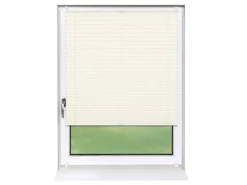 Deco-Raum Terrassentüren^Plissee Basic ohne Bohren 100x150cm Blickdicht Klemmfix Vanille