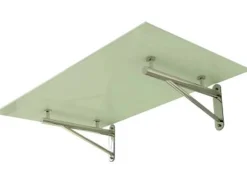 Dein Bau Projekt Vordächer^Glasvordach Elbrus Milchglas VS-Glas 250 x 120 cm
