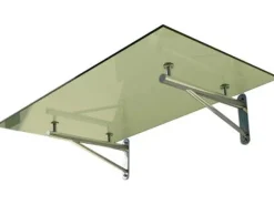 Dein Bau Projekt Vordächer^Glasvordach Elbrus Klarglas VS-Glas 250 x 90 cm