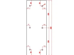 Dein Bau Projekt Vordächer^Glasvordach Elbrus Klarglas VS-Glas 250 x 90 cm