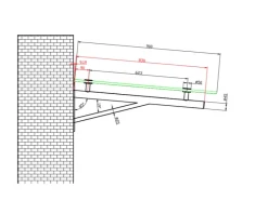 Dein Bau Projekt Vordächer^Glasvordach Elbrus Klarglas VS-Glas 175 x 90 cm