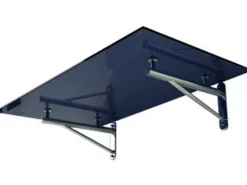 Dein Bau Projekt Vordächer^Glasvordach Elbrus Grauglas VS-Glas 275 x 90 cm